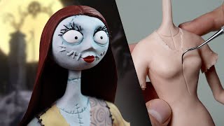 Sculpting SALLY from The Nightmare Before Christmas - Polymer Clay Timelapse Tutorial | Ace of Clay