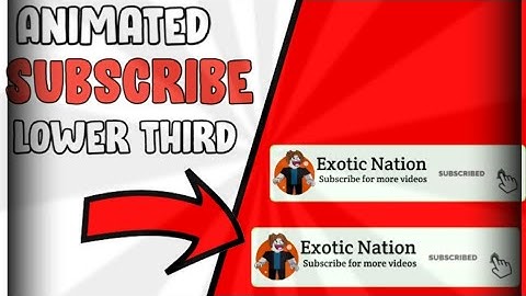 How to make animated subscribe button on mobile in KineMaster