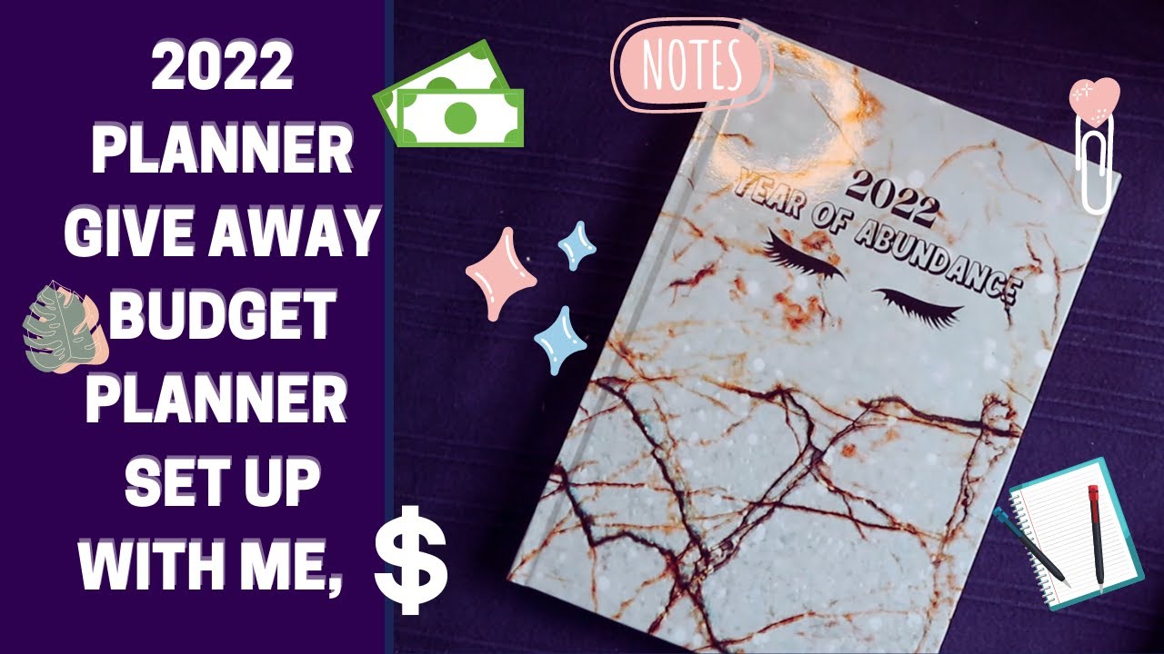 ✍ 2022 PLANNER GIVE AWAY | SET UP BUDGET PLANNER FOR A NEW YEAR WITH ME