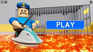 LAVA BARRY'S PRISON RUN! New Scary Obby (#Roblox)