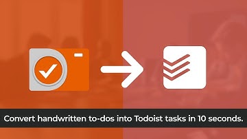 TaskCam to Todoist Integration - To-dos
