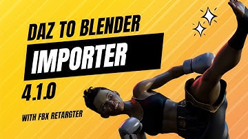 Diffeomorphic Daz To Blender Importer 4.1.0 with BVH/FBX Animation Retargeting