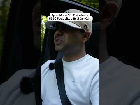 Abarth 595C in Sport Mode = Go-Kart Madness 🏎️ #youtubeshorts #automobile #abarth