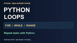 Python Loops Explained | for & while Loops (Beginner Tutorial)