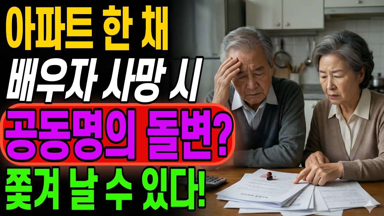 아파트 명의자인 배우자가 먼저 떠난 뒤, 아내는 아무 문제 없이 그 집에서 계속 살 수 있을까요?