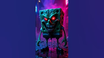 HAUNTED SPONGEBOB VERSION #haunted #spongebob #horror #creepy #monster #scary #cartoon #fyp
