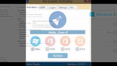 Activator Windows 8 - 8.1 - 10  Office Activator Re-Loader