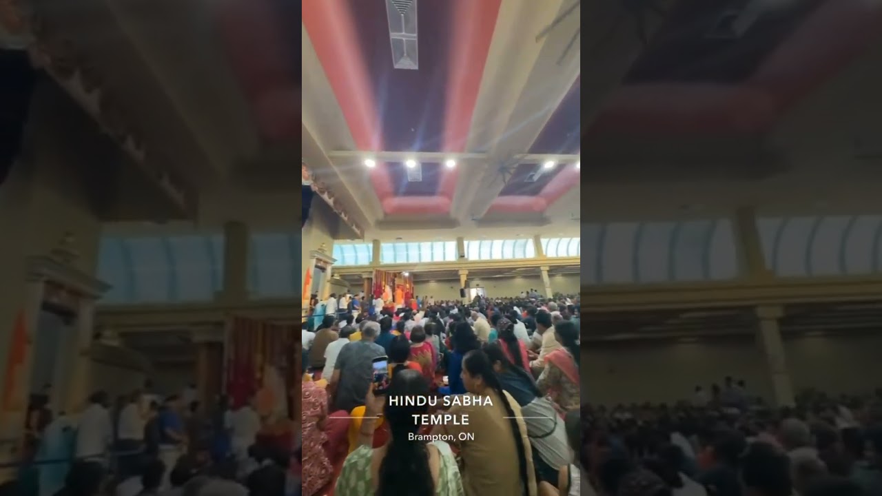 Hindu 🕉 🛕 Sabha temple Brampton last night glimpse 