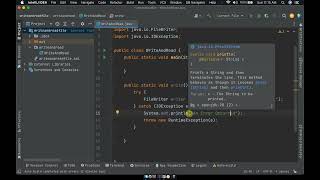 how to create and write to a file in java