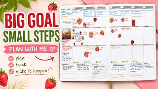 Plan With Me: How to Break Down Big Goals Into Manageable Steps | Goal Setting Planner