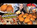 Tasty cheap zinger burger in town  food vlog hyderabad  street food pk