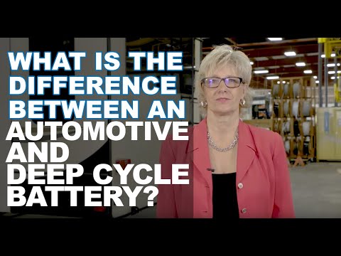 What's the difference in the automotive and the deep cycle battery ...