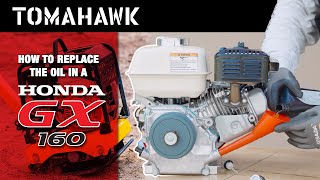 How to Change the Oil in a Honda GX160 4 Stroke Engine