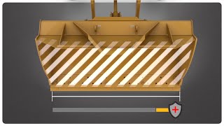 Protection des lames de coupe des godets de chargeuses sur pneus Cat®