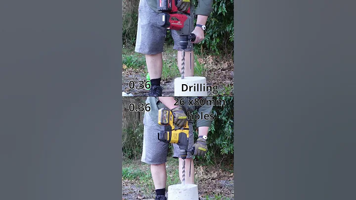 Milwaukee vs DeWalt SDS #rotaryhammer race