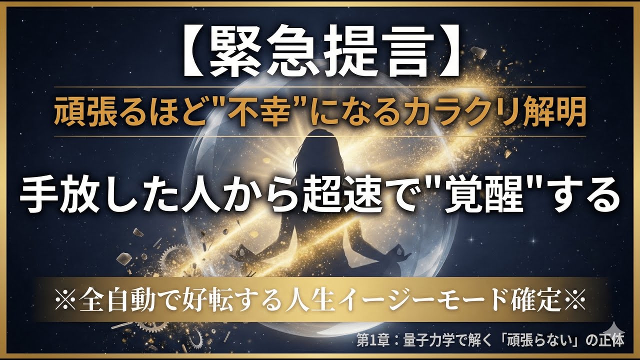 「もう、頑張らなくていい」高次元のタイムラインへ自然に移行した人が、無意識に始めている日常の習慣