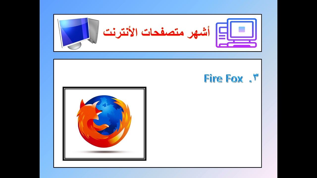 فتح برنامج متصفح الانترنت ومكونات نافذة برنامج متصفح الأنترنت