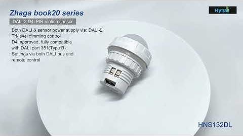 hns132dl dali-2 multi-sensor input device zhaga book 20 small pir sensor dali-2 d4i standards