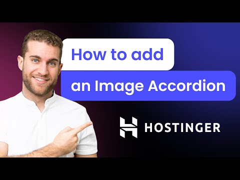 How to add an Image Accordion to Hostinger