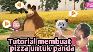 Tutorial membuat pizza untuk panda||rumah pizza Masha and the bear|| screenshot 5