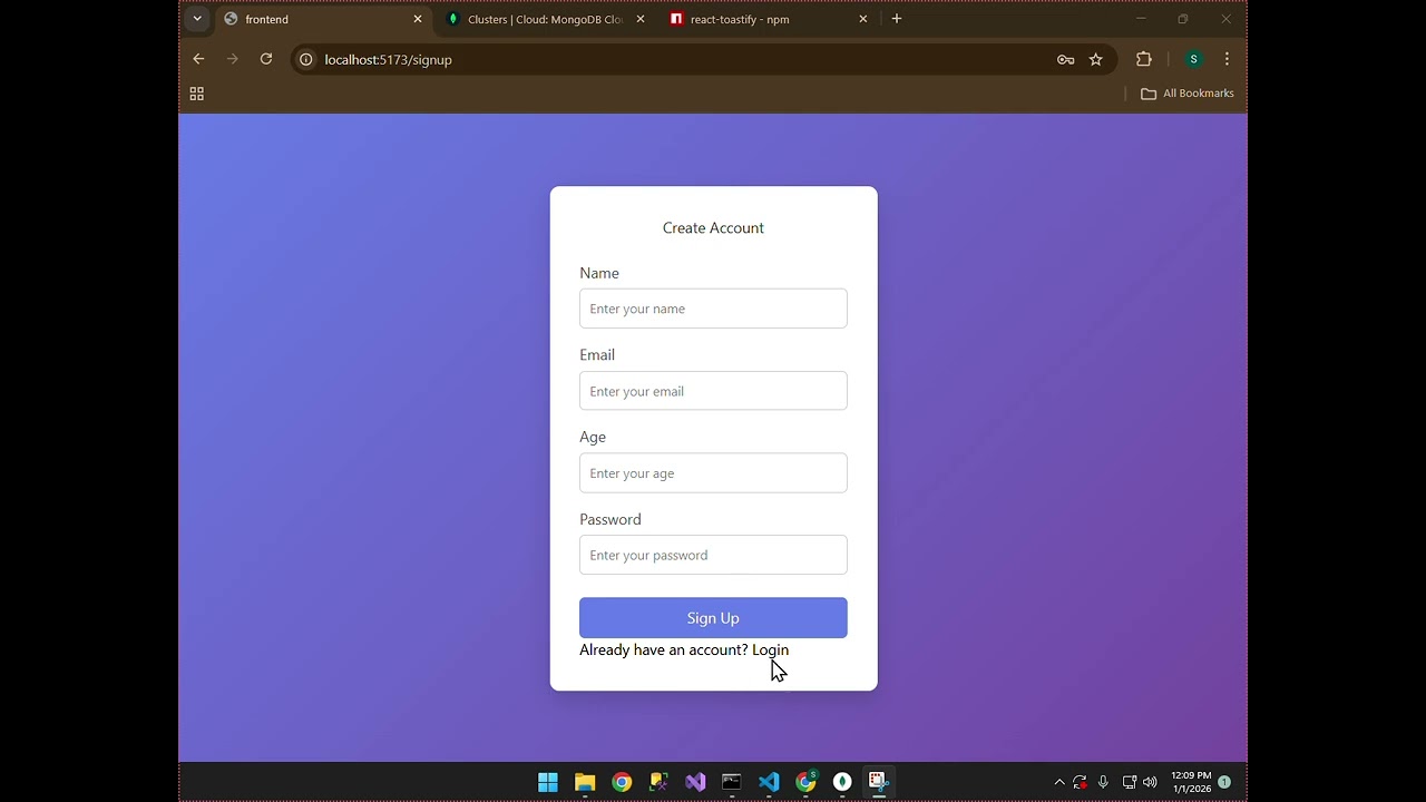 Express Class 11 (PR2-202307C1) Login Api Integration and React-Toastify