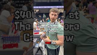 First deal at the @thebaltimorecardshow going down🤝💰 #fyp #sportscards #cardcollector #cardshow