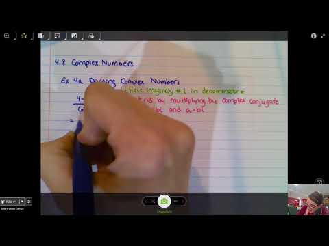 4.8 Ex 4a- Dividing Complex Numbers
