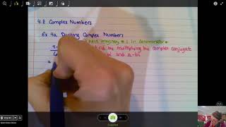 4.8 Ex 4a- Dividing Complex Numbers