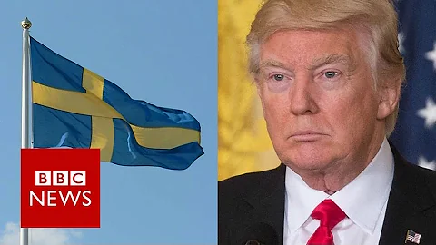 Trump tries to explain remark about Sweden amid co...