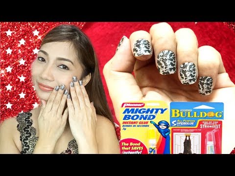 MY FAKE NAILS -TIPS - USING SUPER GLUE plus REVIEW