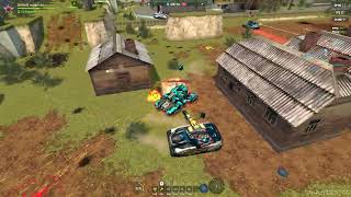 Tanki Online Thunder XT Skin «Sledgehammer» Rounds Augment and Hornet XT Skin Lifeguard gameplay