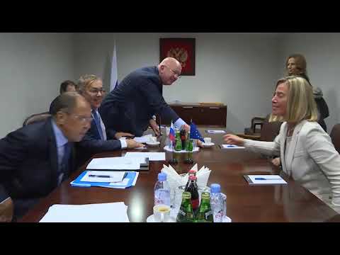 Встреча С.В.Лаврова с Ф.Могерини, Нью-Йорк, 25 сентября 2018 г.