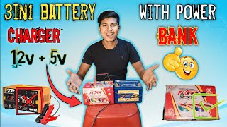 how to make bike battery charger & power bank at home 1M views @ExperimentPagal06