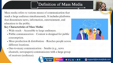Mass Media & Society | Concept and MCQ Discussion | Recorded Class