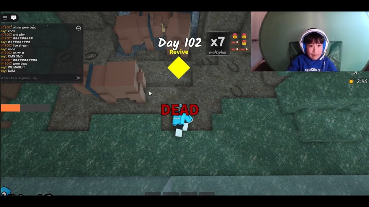 Playing 99 nights in the forest Roblox and showing the day 100 cut-scene! - Dylan Likes