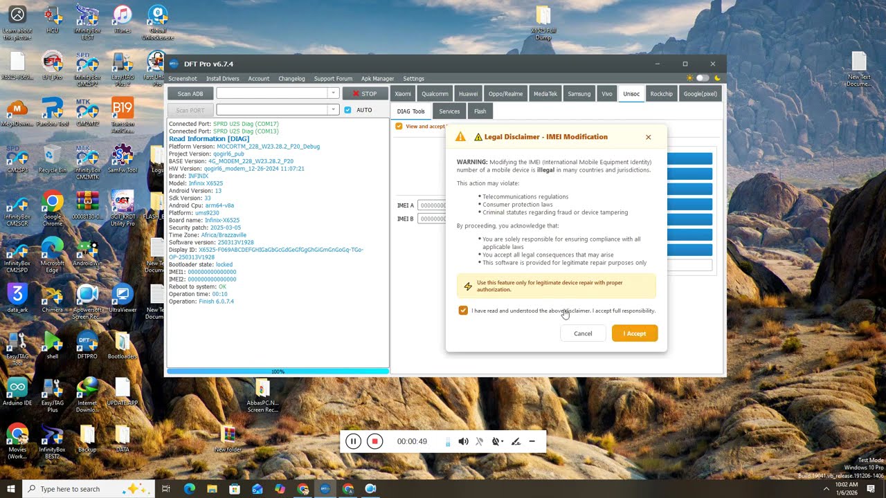 infinix x6525 dead boot repair fix baseband unknown no diag fix