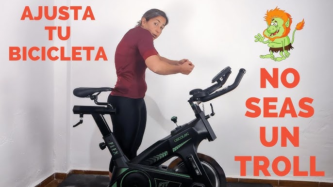 Cecotec Bicicleta Spinning Estática con Volante de Inercia de 25 Kg y  Sistema de Amortiguación UltraFlex 25. Silenciosa, Manillar y Sillín  Regulable, Pantalla LCD, Peso máximo 120 Kg : : Deportes y