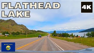 Flathead Lake 4K drive  Montana