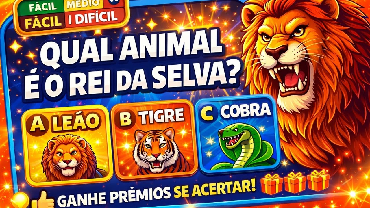 Só 3% CONSEGUE resolver esse QUIZ de CONHECIMENTOS GERAIS! 🥵🔥 | 