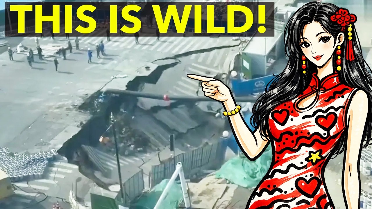 Huge Sink Hole Appears in China's Most Developed City!