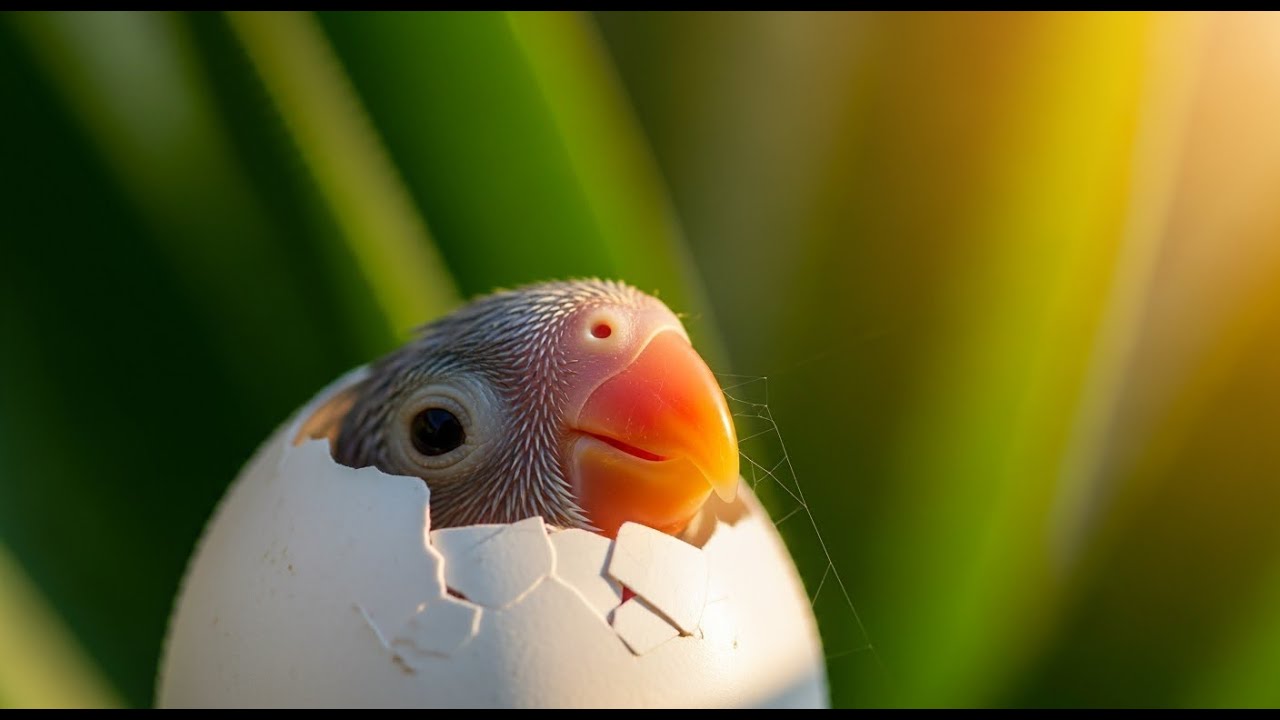 Tiny Ringneck Parrot's hatching from an Abandoned Egg  💙