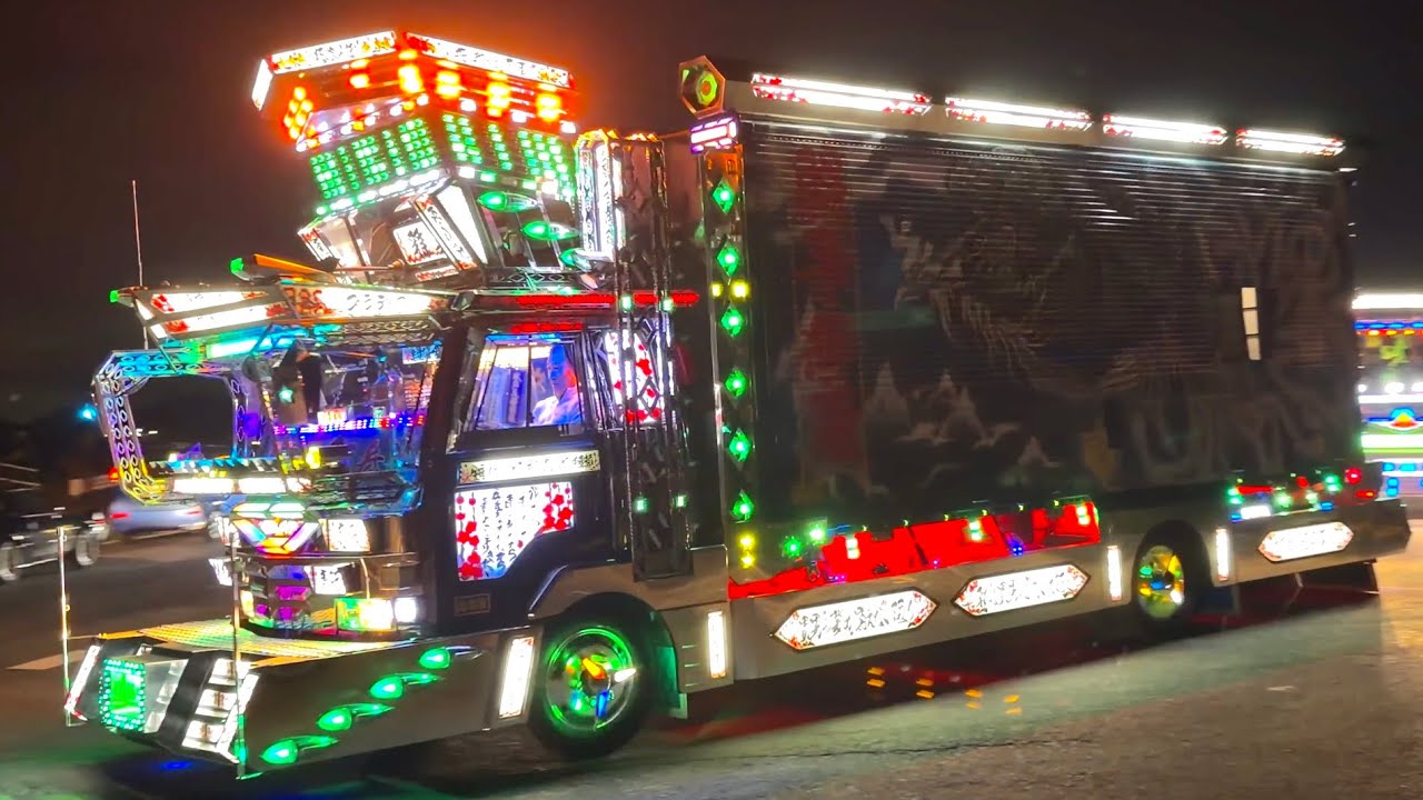 🆕【搬出❸】龍北船団アートトラックショー2025 女性ドライバーが運転するフルアート車✨