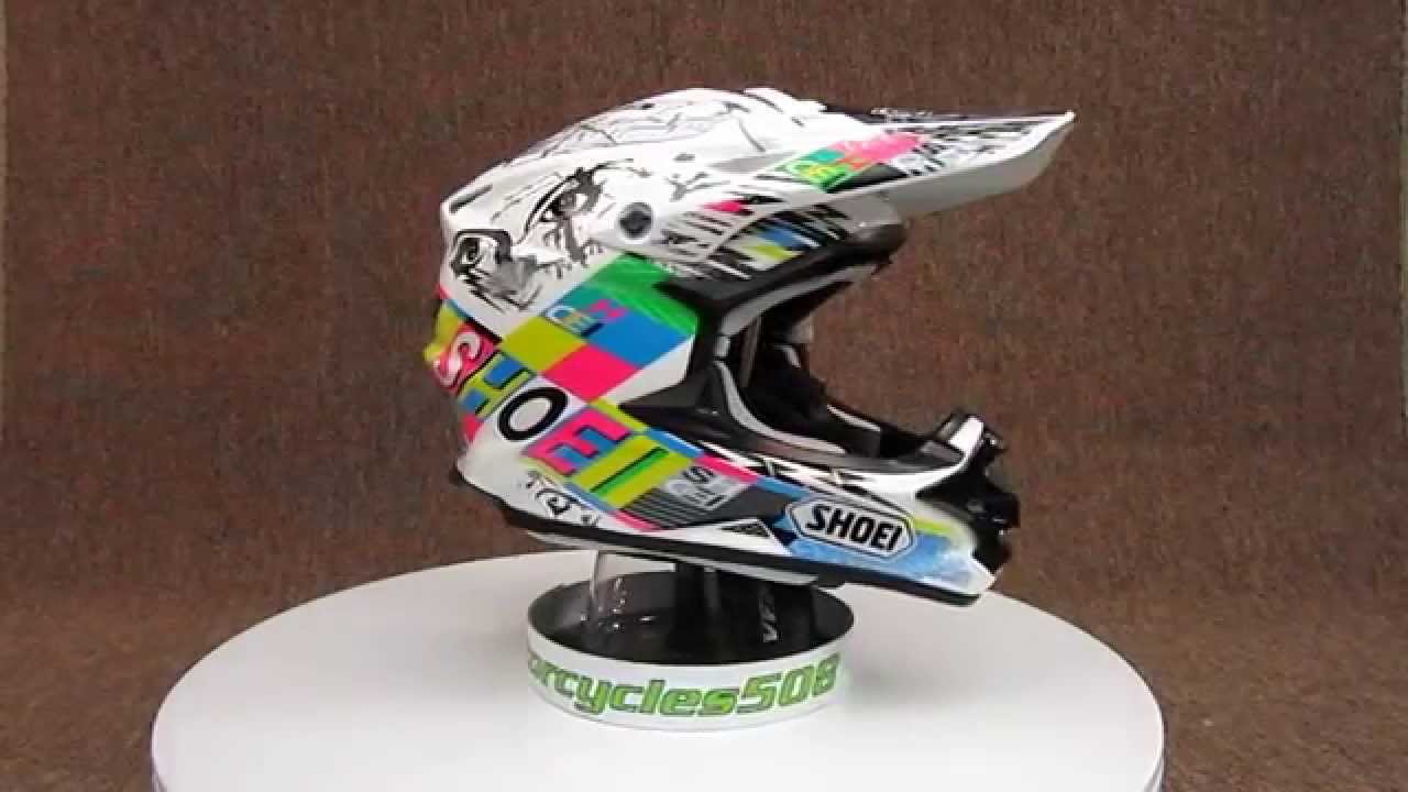 old shoei helmet with stripe 1990 Shoei Corsa Full Face Motorcycle Helmet
