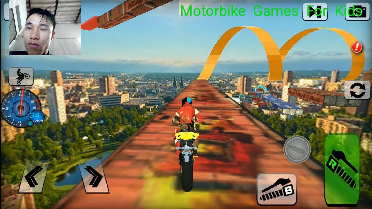 Bike impossible tracks race 3d - Motorcycle stunts - Unlocked lever 1-5