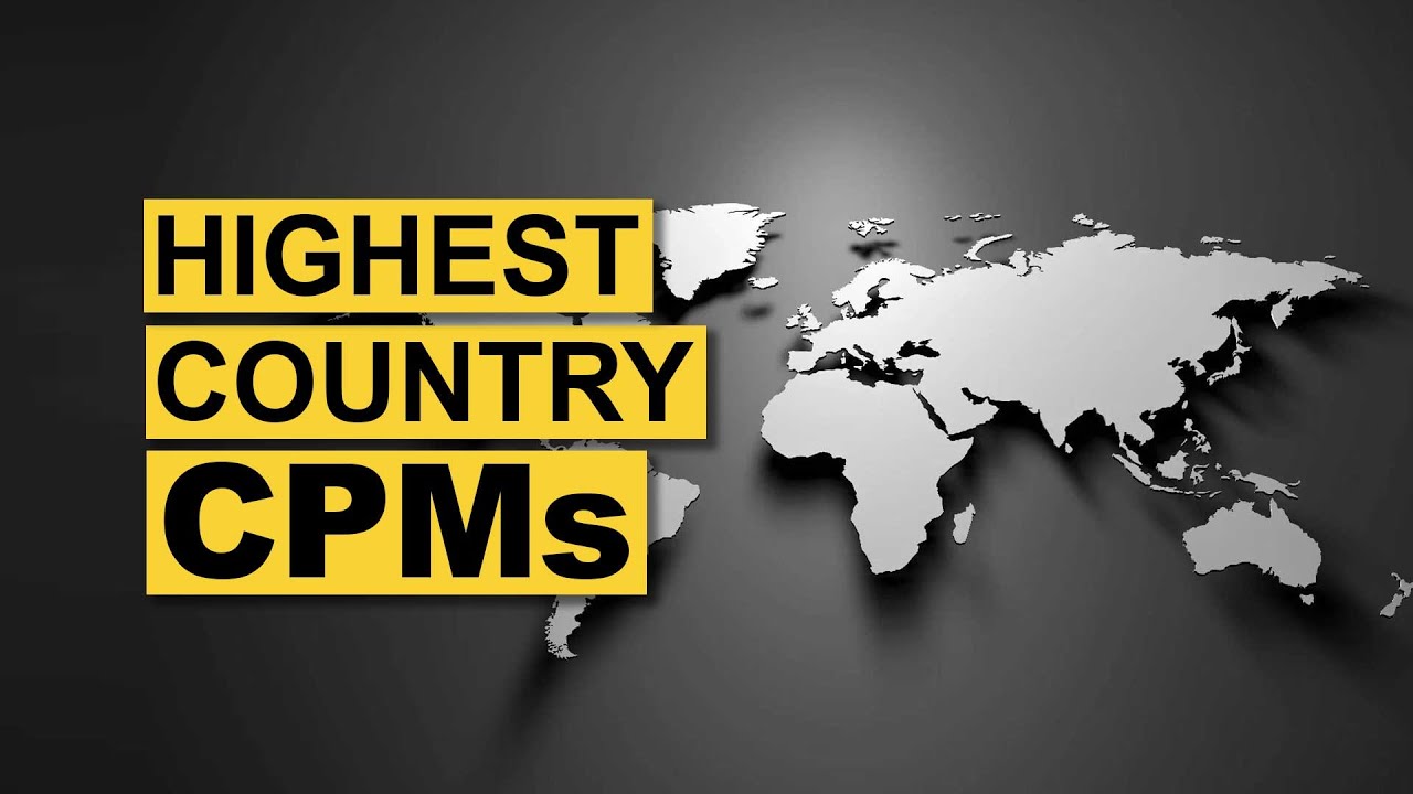 CPM by Country for Content Creators   cpm,  channel  ideas, Infographic marketing