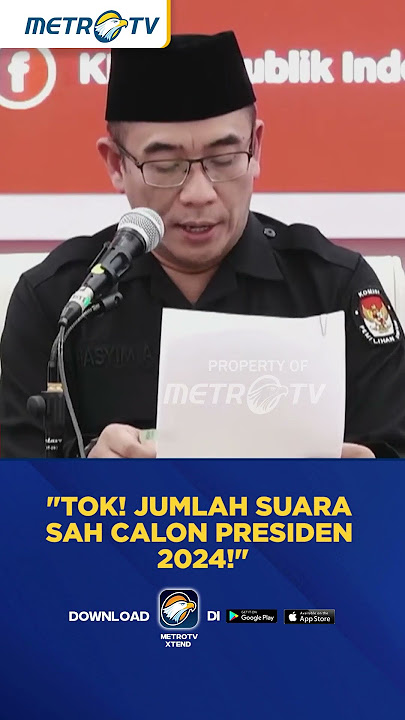 SAH! Hasil Perolehan Suara Calon Presiden 2024 #SHORTS