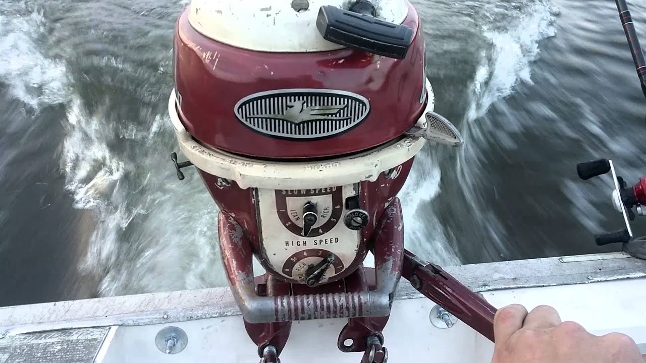 Vintage Johnson Seahorse 5HP Outboard Motor Sold As Is