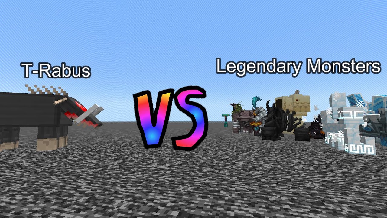 T Rabus Minecraft T-Rabus vs Legendary Monsters | Minecraft Mob Battle - YouTube