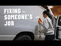 Fixing someone elses bad job  van life
