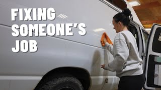 Fixing someone else's BAD job | Van life